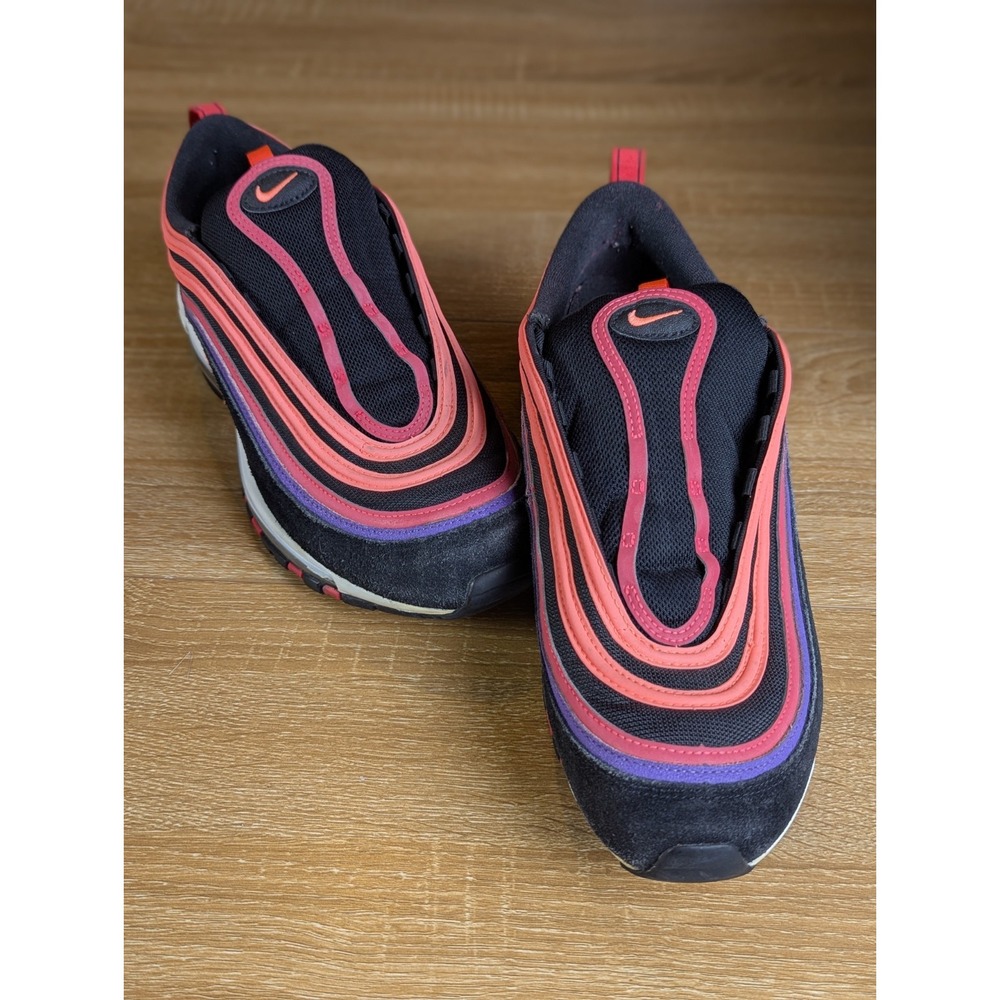Nike Air Max 97 Sunset Black Bright Mango Red DJ5137-001 Men's Size 11.5 Sneaker